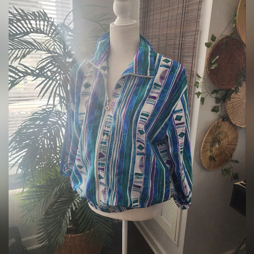 Vtg unisex colorblocking teddi windbreaker